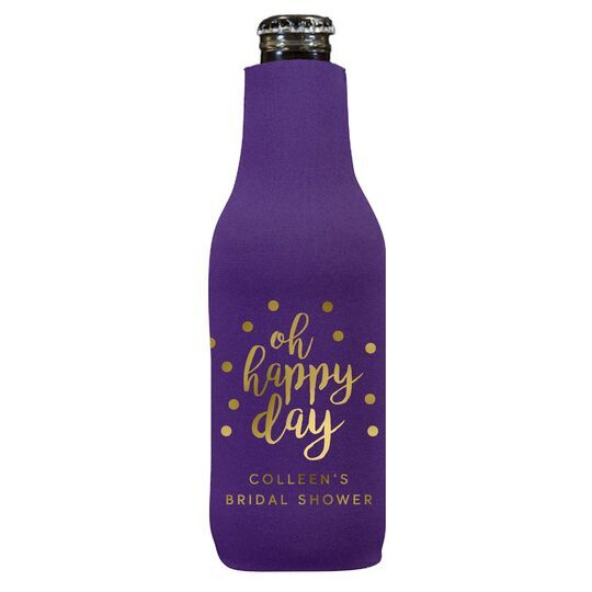 Confetti Dots Oh Happy Day Bottle Huggers